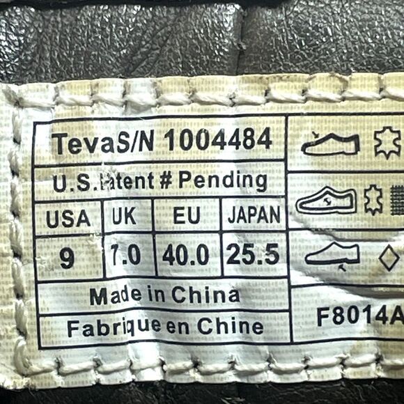 TEVA Riva Peak Mid eVent Hiking Waterproof Boots Red Leather Waterproof Womens 9 - Picture 8 of 10